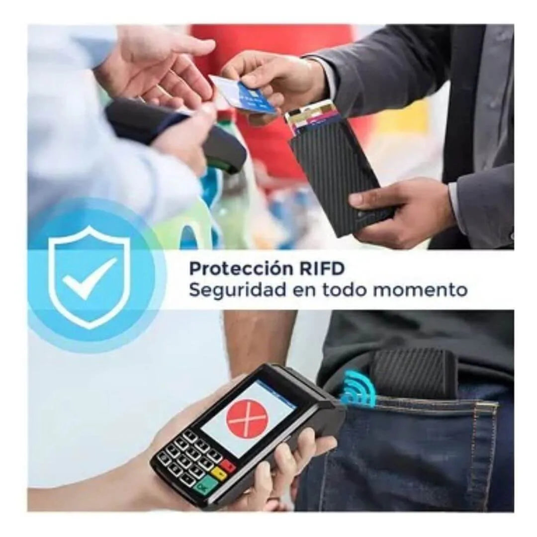 Billetera SafeCard Pro – Seguridad y Estilo en tu Bolsillo