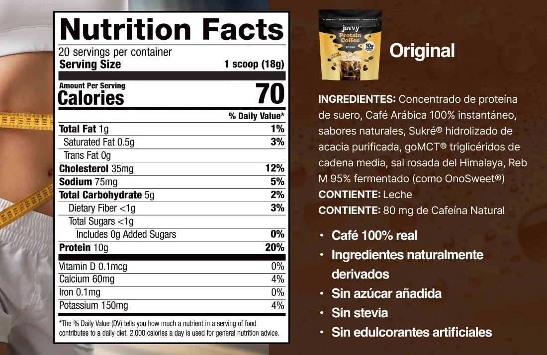 Javvy Coffee Protein - Sabor Original