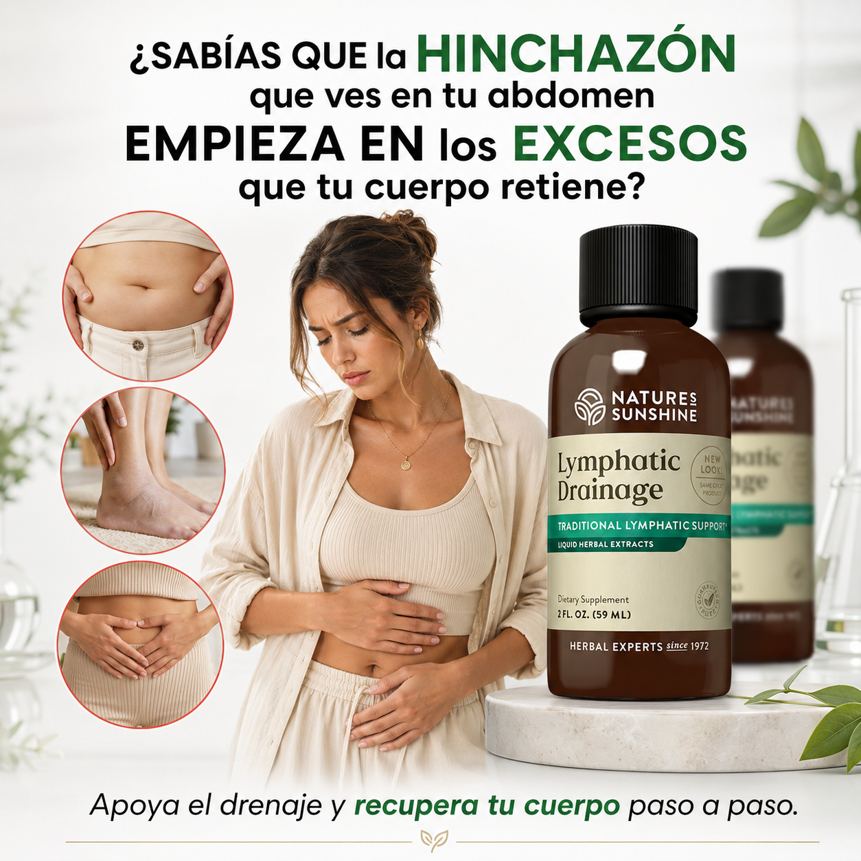 Lymphatic Drainage™ - Adiós a la hinchazón que ninguna dieta logró quitarte.