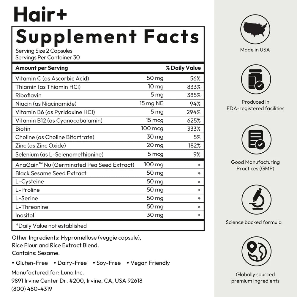 Hair+ BIGVITA — Restaura la fuerza, brillo y densidad de tu cabello